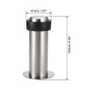 uxcell Door Stopper Cylindrical Floor Mount Stop Brushed Stainless Steel