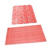 WOONEKY Brick Wall Christmas Tablecloth Set Picnic Table Cover Pe