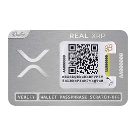 Ballet Real XRP - The Easiest Crypto Cold Storage Card - Cryptocurrency Hardware Wallet with Secure Multicurrency and NFT Support (XRP Single)