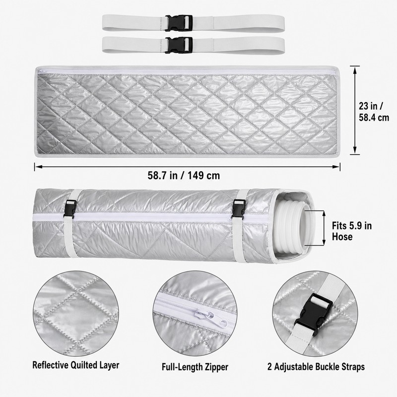 AC Hose Insulation Sleeve for Portable Air Conditioners, 5–5.9 in