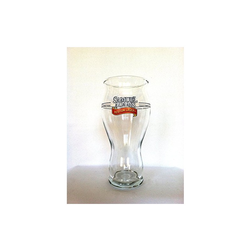 Samuel Adams Boston Lager Beer Glass (with decorative lines)
