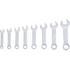 BGS 32140 Combination Spanner Set, Inch Sizes, Extra Short, 3/8