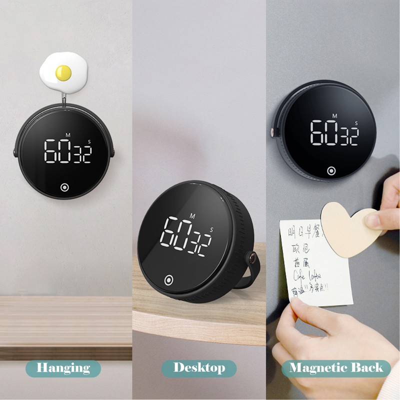 Magnet Kitchen Timer 99-Minute Digital Count Up & Countdown Timers