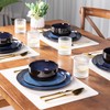 LERATIO Ceramic Dinnerware Sets for 4,12 Pieces Poreclain Plates and