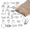 Joyeee Pack of 28 Metal Brain Teasers is 3D Puzzle