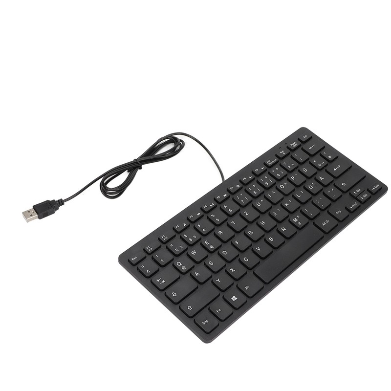 Keyboard 78 Key Mute Ultra Thin Wired Mini USB Interface