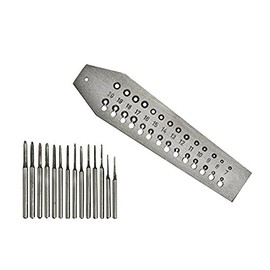 Screw Plate with 14 Taps w/Holes Sizes 0.7 mm to 2 mm Tap and Die Set Jewelry Tool
