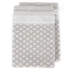 Pack of 2 White Linen Face Cloths 16cm x 21cm