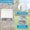 10" Hooded Wall Vent with Screen and Damper,Outdoor Wall Mount