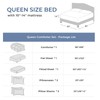 Sasttie Queen Comforter Set, 7 Pieces Bed in a Bag