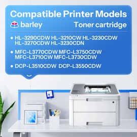 TN-227BK/C/M/Y TN227 High Yield Toner Cartridge 4 Pack Compatible TN227BK TN227C TN227M TN227Y Replacement for Brother TN227 TN-227 MFC-L3770CDW MFC-L3710CW Toner Printer