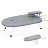 AKOZLIN Tabletop Ironing Board 23.6" L x 14''W x 7''H