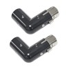 3-Pin XLR 90 Degree Adapter, Adjustable Male to Female Right