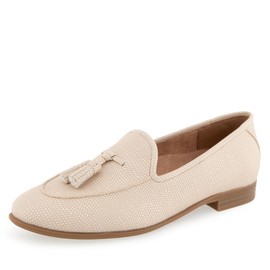 Aerosoles Women's WUSTER Loafer Flat, Stone Lizard Faux Leather, 8.5