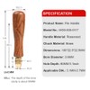 Toolcool Wood File Handle Wooden Handles with Brass Collet Chuck
