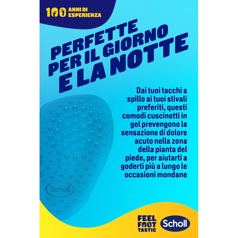 Scholl Party Feet Ultra Slim Gel Plant Support - Clear