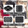 XUELIYUN Yorkshire Pudding Tray Twin Pack Muffin Tin Cookware 4