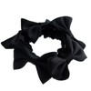 VINGTAINE H-540-BK Petite Ribbon Hair Rubber Hair Accessories, Mini Scrunchie,
