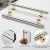 Rergy Cabinet Handles Drawer Pulls and Knobs, 10Pack Brushed Nickel