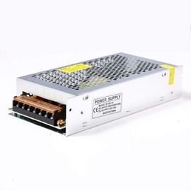 12V 10A DC Universal Regulated Switching Power Supply (SMPS) 120W AC 110V / 220V to DC 12V 10amp for CCTV, Radio, Computer Project, LED Strip Lights, 3D Printer