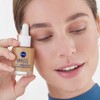 NIVEA 3-in-1 Hyaluronic Serum Foundation Dark (30 ml), Anti-Age Foundation