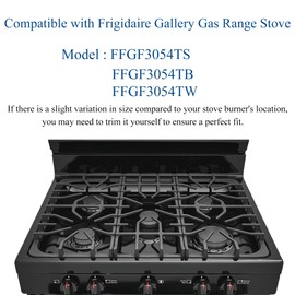 bezoku Stove Cover For Frigidaire Gallery FFGF3054TS FFGF3054TB FFGF3054TW 30 in Gas Range Stove, Upgraded 0.48MM Reusable Stove Burner Splatter Spill Guard For Frigidaire Gas Stove Top Protector