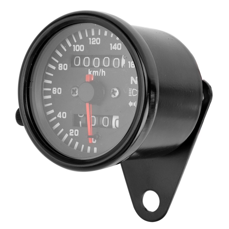 Motorcycle Instrument Digital Display Tachometer Speedometer Odometer Black