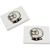 2 x 45mm 'Pixel Art Fluffy Sheep' Erasers/Rubbers (ER00040673)