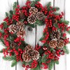 YiYa 36 Pcs Christmas Holly Berries Artificial Red Berry Stems