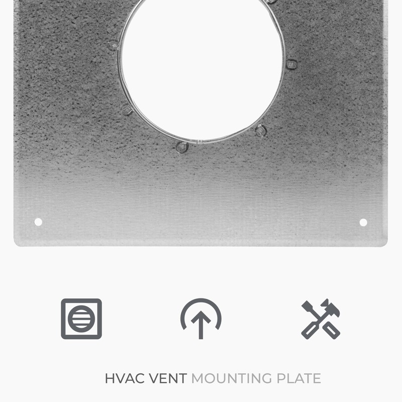 HVAC OV 4" Inch Wall and Ceiling Mount - Duct