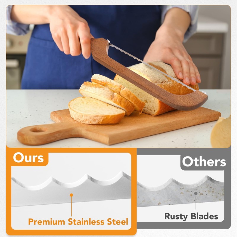Coanto Bread Knife for Homemade Bread, Sourdough Bread Slicer with