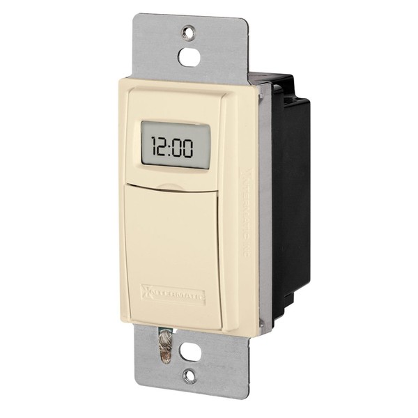 Intermatic ST01A 7 Day Programmable In Wall Digital Timer Switch for Lights and Appliances, Astronomic, Self Adjusting, Heavy Duty