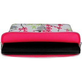 DIGITTRADE LS104-13 Sakura Designer MacBook Sleeve 13.3" Laptop Cover neoprene soft carry case up to 13.3 inch Anti Shock System