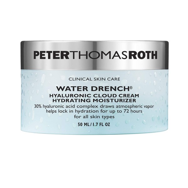 Peter Thomas Roth | Water Drench Hyaluronic Cloud Cream | Hydrating Moisturizer for Face, Up to 72 Hours of Hydration for More Youthful-Looking Skin, Fragnance Free, 1.69 Fl Oz