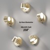 URSOLA Wall Light LED Wall Sconce with On/Off Switch USB