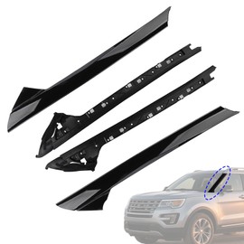 ORIVIN A-Pillar Molding Trim Windshield Set Compatible with 2011-2019 Ford Explorer Inner & Outer Left Driver and Right Passenger Side Replace for BB5Z-7803145-AA, BB5Z-7803137-AB