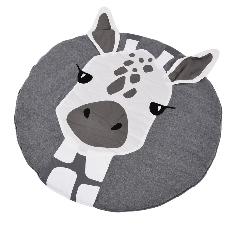 Soft Cotton Baby Play Mat Giraffe Pattern Wide Application Baby