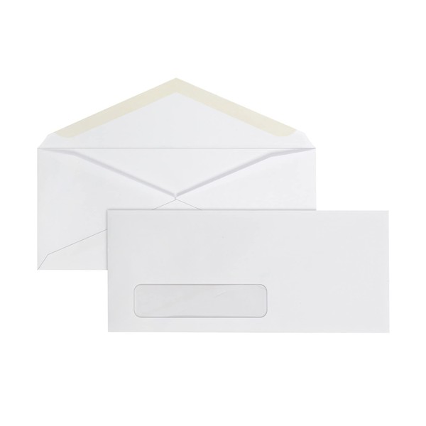 Office Depot® Brand Window Envelopes, Window On Bottom Left, #10,