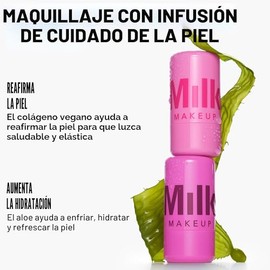 Milk Makeup Tinte de gelatina de agua refrescante, labios transparentes de larga duración + mancha de mejillas con colágeno vegano reafirmante + aloe 
