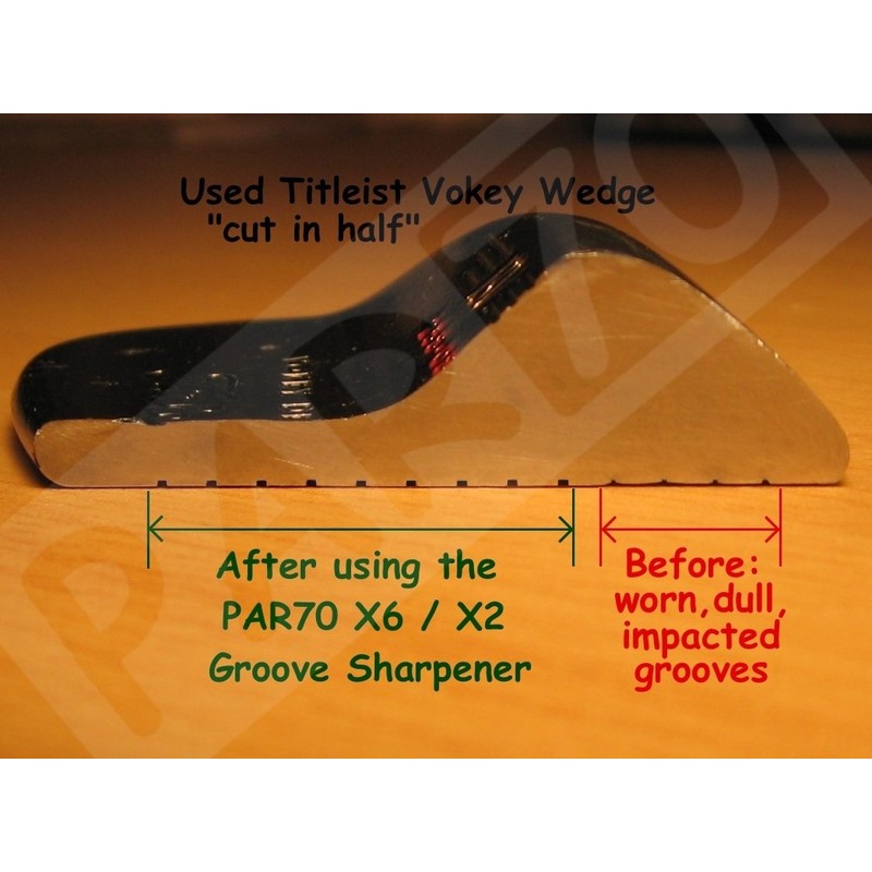X6 Golf Club Groove Sharpener, Re-grooving Tool and Cleaner. X6™