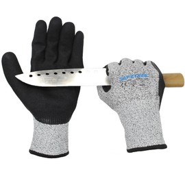 SAFETREE Cut Resistant Gloves, HPPE Cut Resistant Gloves for Butcher, Kitchen, Oyster Opening, Meat Cutting, Wood Carving and Garden (1, 10/XL)