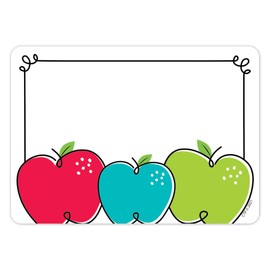 CTP Doodle Apples Badge Labels for Classroom (Creative Teaching Press 10618)