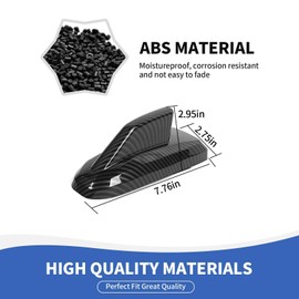 RAZPOY Shark Fin Antenna Base Cover Trim Compatible with Chevy Silverado & Suburban & Tahoe & GMC-YUKON & GMC-SIERRA 2019-2024, Carbon Fiber