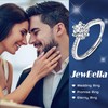 JeweBella 925 Sterling Silver Rings for Women Girls Cubic Zirconia