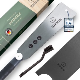 ZENVENTURE® Japanese Saw - Ryoba Wood Saw for Precise Cuts - Japanese Saw Ideal for Solid Wood - with Non-Slip Handle and Replaceable Saw Blade