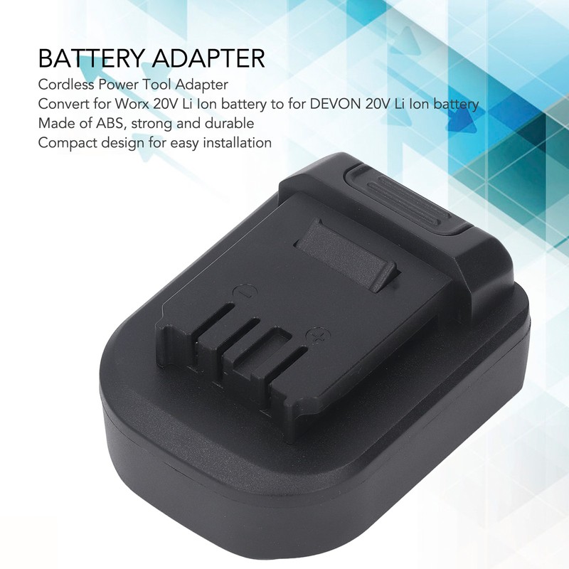 Lithium Battery Converter Cordless Power Tool Adapter for Worx 20V