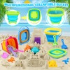 FHOZGECY Beach Toys, 40Pcs Sand Toys for Toddlers 1-3 with