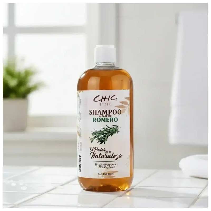 Shampoo De Romero Chic Style 500ml Sin Sal Orgánico Set