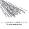 HAHIYO 12inches*6mm Silver 70PCs Pipe Cleaner Craft Chenille Stem Extra