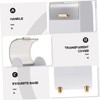 OHPHCALL 1pc Transparent Makeup Brush Storage Container Stylish and Compact